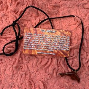NWT Koa Dolphin Necklace